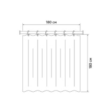 Шторка для ванны Iddis Promo 180x180 P27PV11i11 Белая