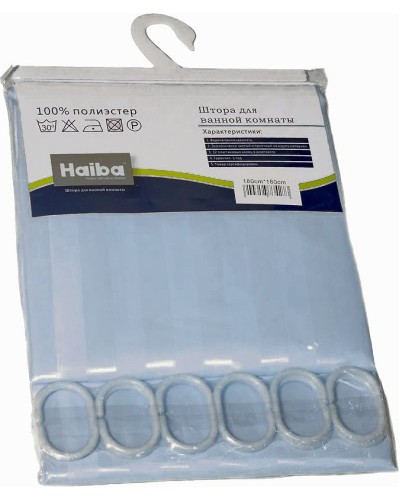 Штора для ванны Haiba HB74003 Синяя