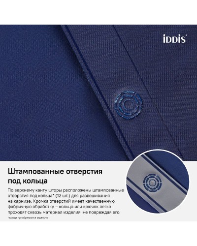 Штора для ванны Iddis Promo 180х180 P40PV11i11 Синяя
