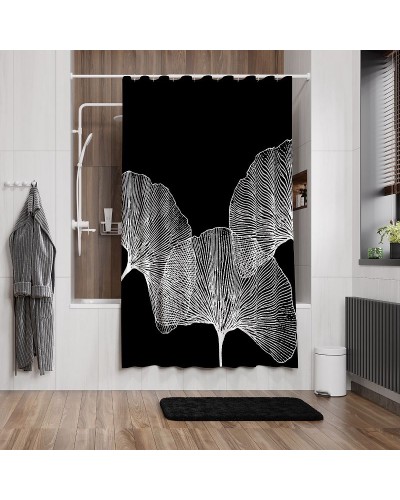 Штора для ванны WasserKRAFT Nau 200х200 SC-77102 Черная