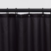 Штора для ванны WasserKRAFT Nau 200х200 SC-77102 Черная