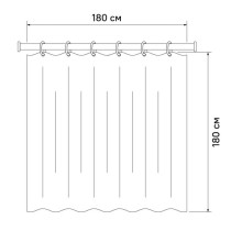 Штора для ванной комнаты IDDIS Basic B66P118i11