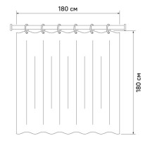 Штора для ванной комнаты IDDIS Promo P34PV11i11