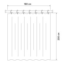 Штора для ванной комнаты IDDIS Sandy 640P18Ri11