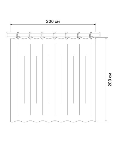 Штора для ванной комнаты IDDIS Chequers 432P20RI11