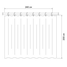 Штора для ванной комнаты IDDIS Floating Balloon 240P24RI11