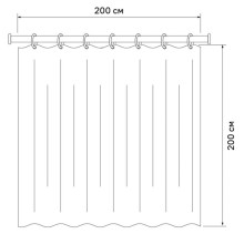 Штора для ванной комнаты IDDIS Basic  SCID031P