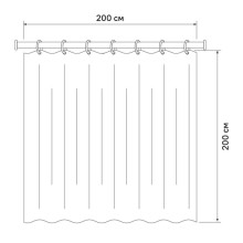Штора для ванной комнаты IDDIS Basic SCID100P