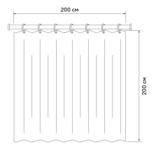 Штора для ванной комнаты IDDIS Basic SCID132P