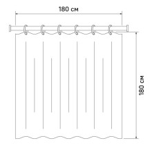 Штора для ванной комнаты IDDIS Promo P05P118i11