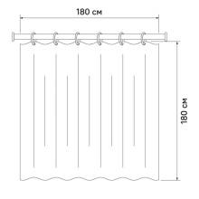 Штора для ванной комнаты IDDIS Promo P10PV11i11