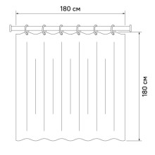 Штора для ванной комнаты IDDIS Promo P18P118i11