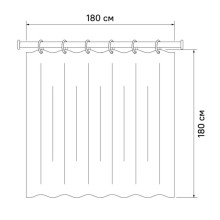 Штора для ванной комнаты IDDIS Promo P26PV11i11