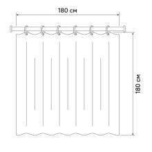 Штора для ванной комнаты IDDIS Basic B01P118i11