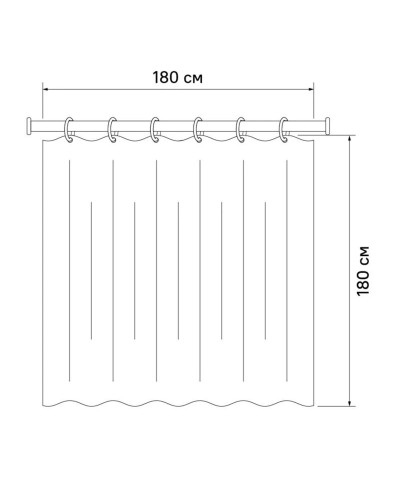 Штора для ванной комнаты IDDIS Basic B01P118i11