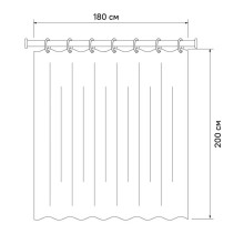 Штора для ванной комнаты IDDIS Basic B47P218i11