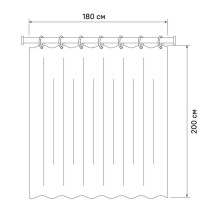 Штора для ванной комнаты IDDIS Basic B46P218i11