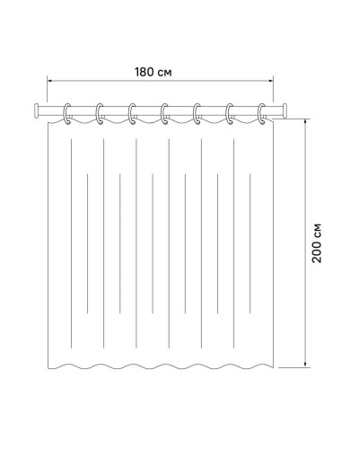 Штора для ванной комнаты IDDIS Basic B46P218i11