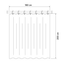 Штора для ванной комнаты IDDIS Basic B22P218i11