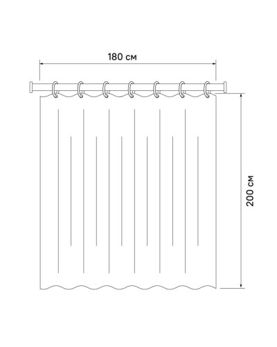 Штора для ванной комнаты IDDIS Basic B22P218i11