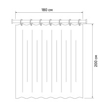 Штора для ванной комнаты IDDIS Basic B16P218i11