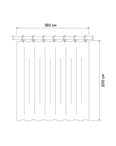 Штора для ванной комнаты IDDIS Basic B16P218i11