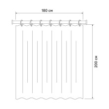 Штора для ванной комнаты IDDIS Basic B31P218i11