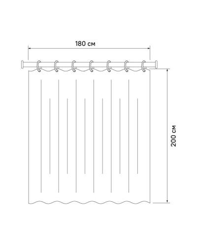Штора для ванной комнаты IDDIS Basic B31P218i11