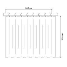 Штора для ванной комнаты IDDIS Basic B40P224i11