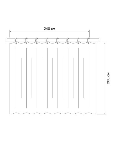 Штора для ванной комнаты IDDIS Basic B40P224i11