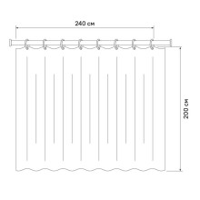 Штора для ванной комнаты IDDIS Basic B41P224i11