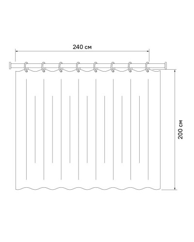 Штора для ванной комнаты IDDIS Basic B41P224i11