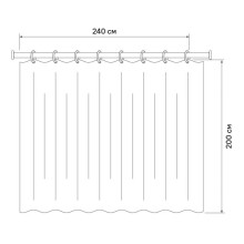 Штора для ванной комнаты IDDIS Basic B42P224i11