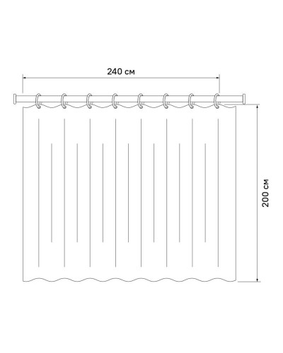 Штора для ванной комнаты IDDIS Basic B42P224i11