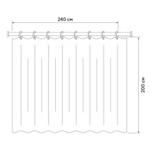 Штора для ванной комнаты IDDIS Basic B43P224i11