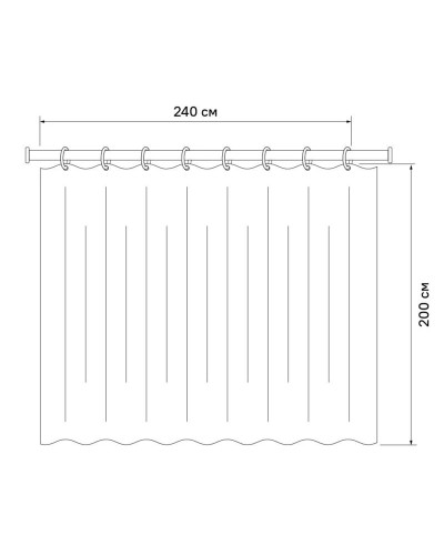 Штора для ванной комнаты IDDIS Basic B44P224i11