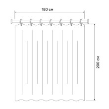 Штора для ванной комнаты IDDIS Basic B52P218i11