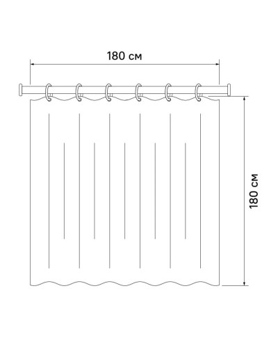 Штора для ванной комнаты IDDIS Basic B58P118i11