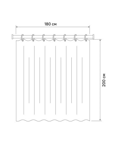 Штора для ванной комнаты IDDIS Basic B62P218i11
