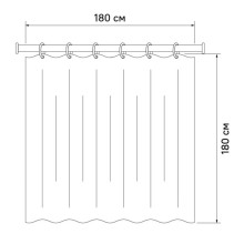 Штора для ванной комнаты IDDIS Decor D03P118i11