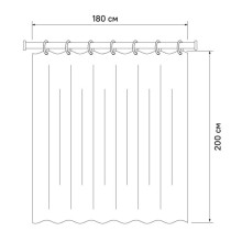 Штора для ванной комнаты IDDIS Decor D10P218i11