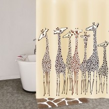 Штора для ванны Iddis Safari Friends 180x200 Бежевая