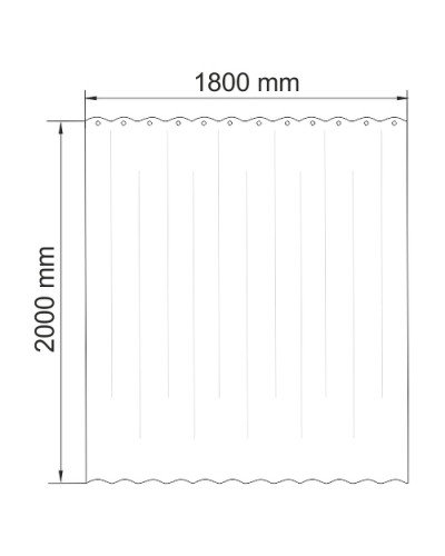 Штора для ванны WasserKRAFT Elbе 180х200 SC-72101 Цветы