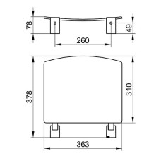 Сиденье для душа Keuco Plan 14980 010051 Белое