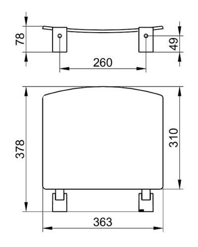 Сиденье для душа Keuco Plan 14980 010051 Белое