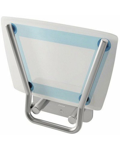 Сиденье для душа Ravak Ovo B II Blueline B8F0000055 Прозрачно-белое Голубые полосы