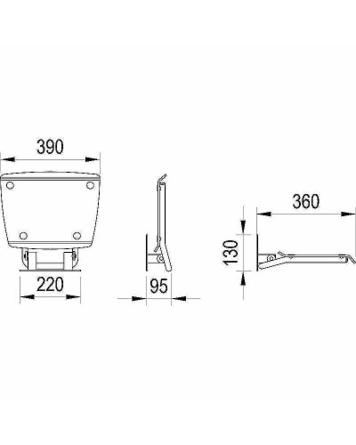 Сиденье для душа Ravak Ovo B II Clear B8F0000051 Прозрачное Нержавеющая сталь