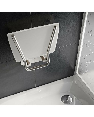 Сиденье для душа Ravak Ovo B II Opal B8F0000052 Прозрачно-белое Нержавеющая сталь