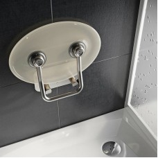 Сиденье для душа Ravak Ovo P II Clear B8F0000048 Прозрачное Нержавеющая сталь