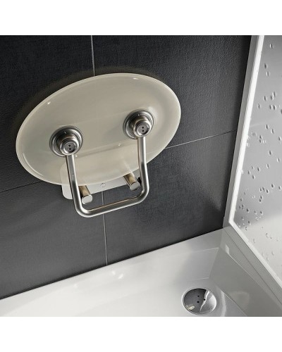 Сиденье для душа Ravak Ovo P II Clear B8F0000048 Прозрачное Нержавеющая сталь